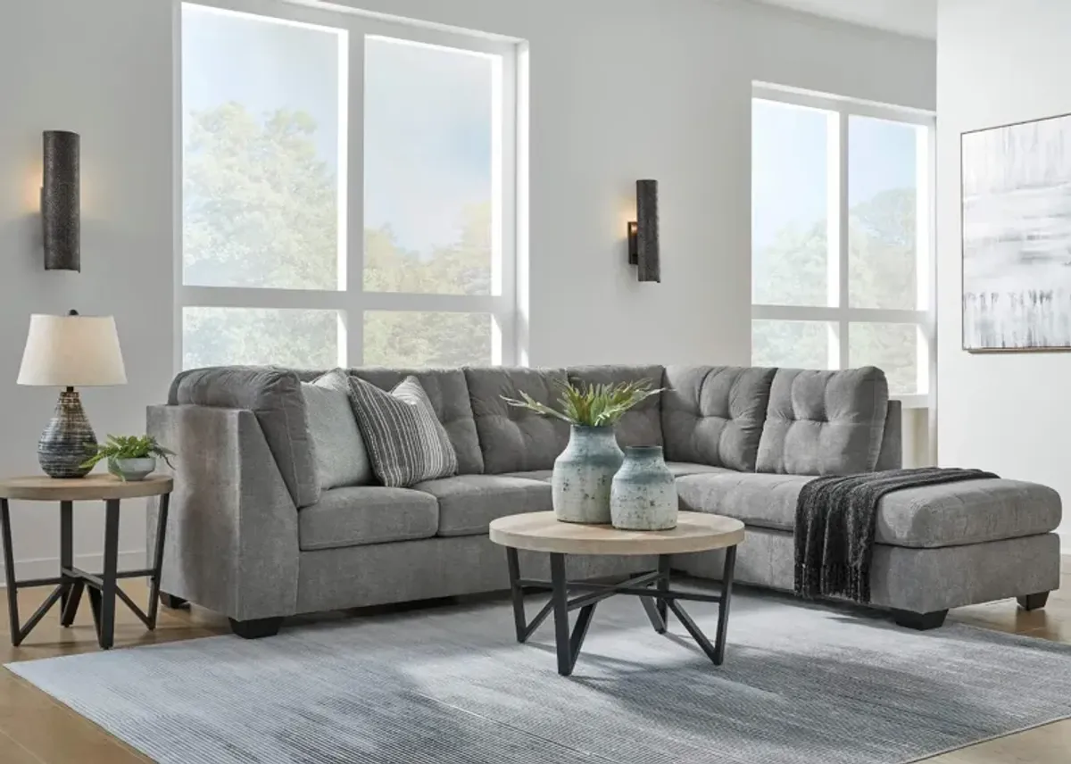 MARRELTON GRAY 2 PIECE SECTIONAL