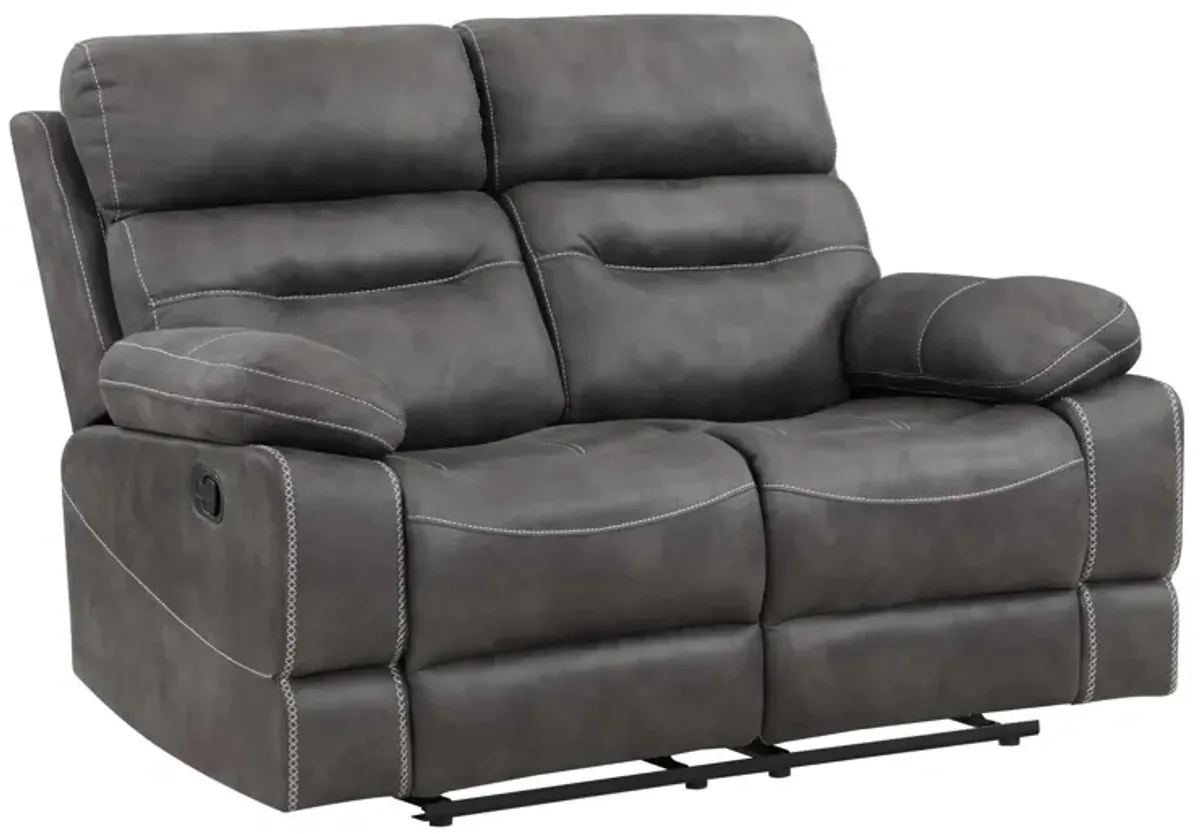 RUDGER GRAY RECLINING LOVESEAT