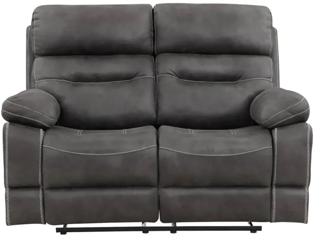 RUDGER GRAY RECLINING LOVESEAT