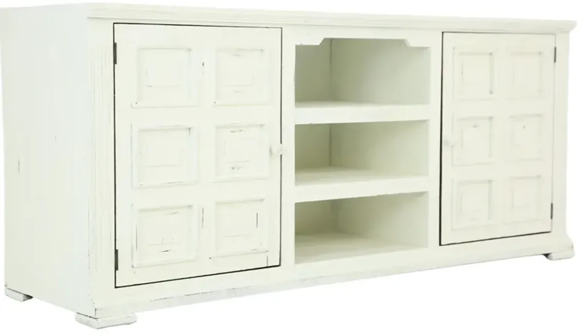 LAFITTE AGED WHITE TV STAND