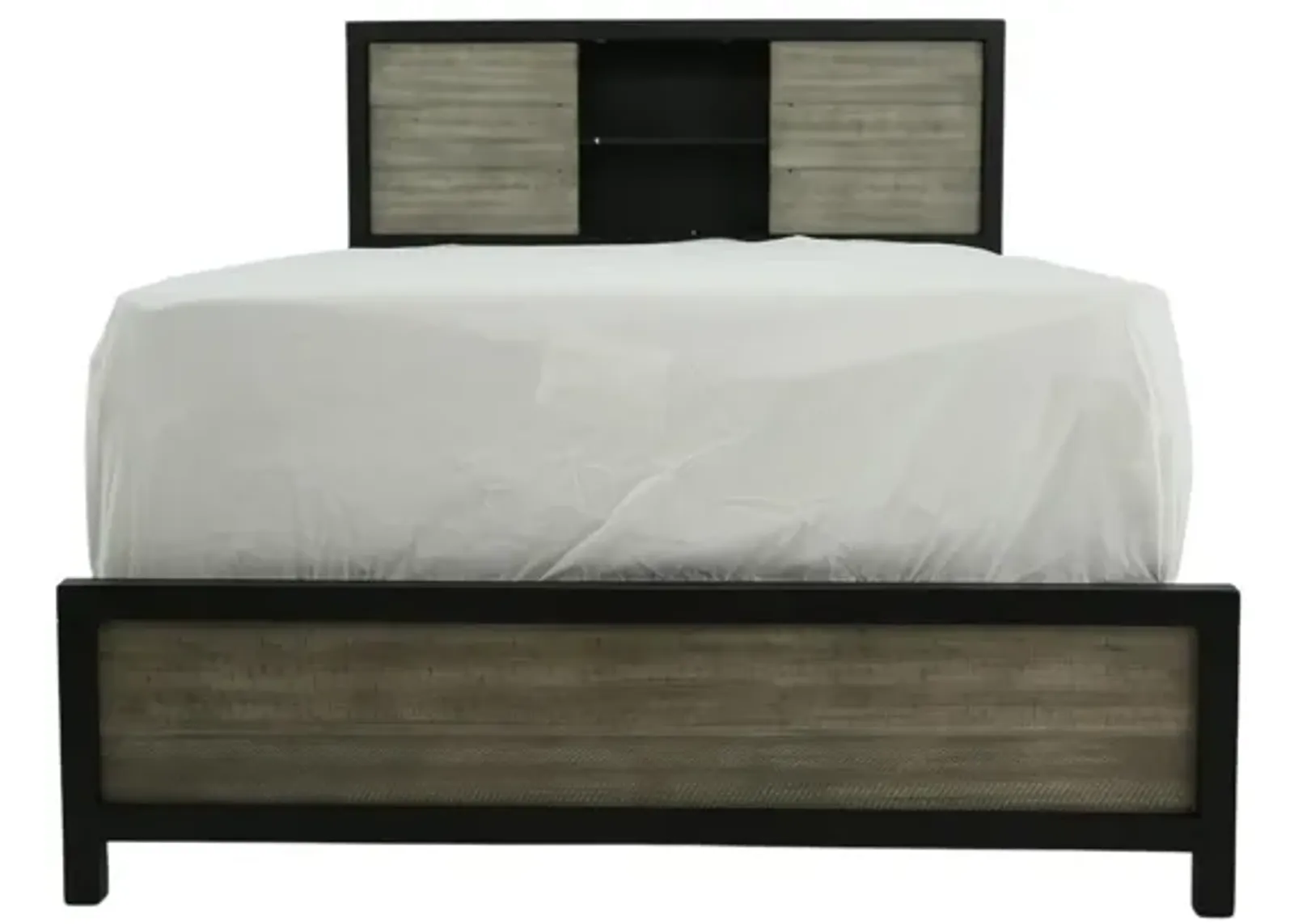 DAUGHTREY BLACK FULL BOOKCASE BED