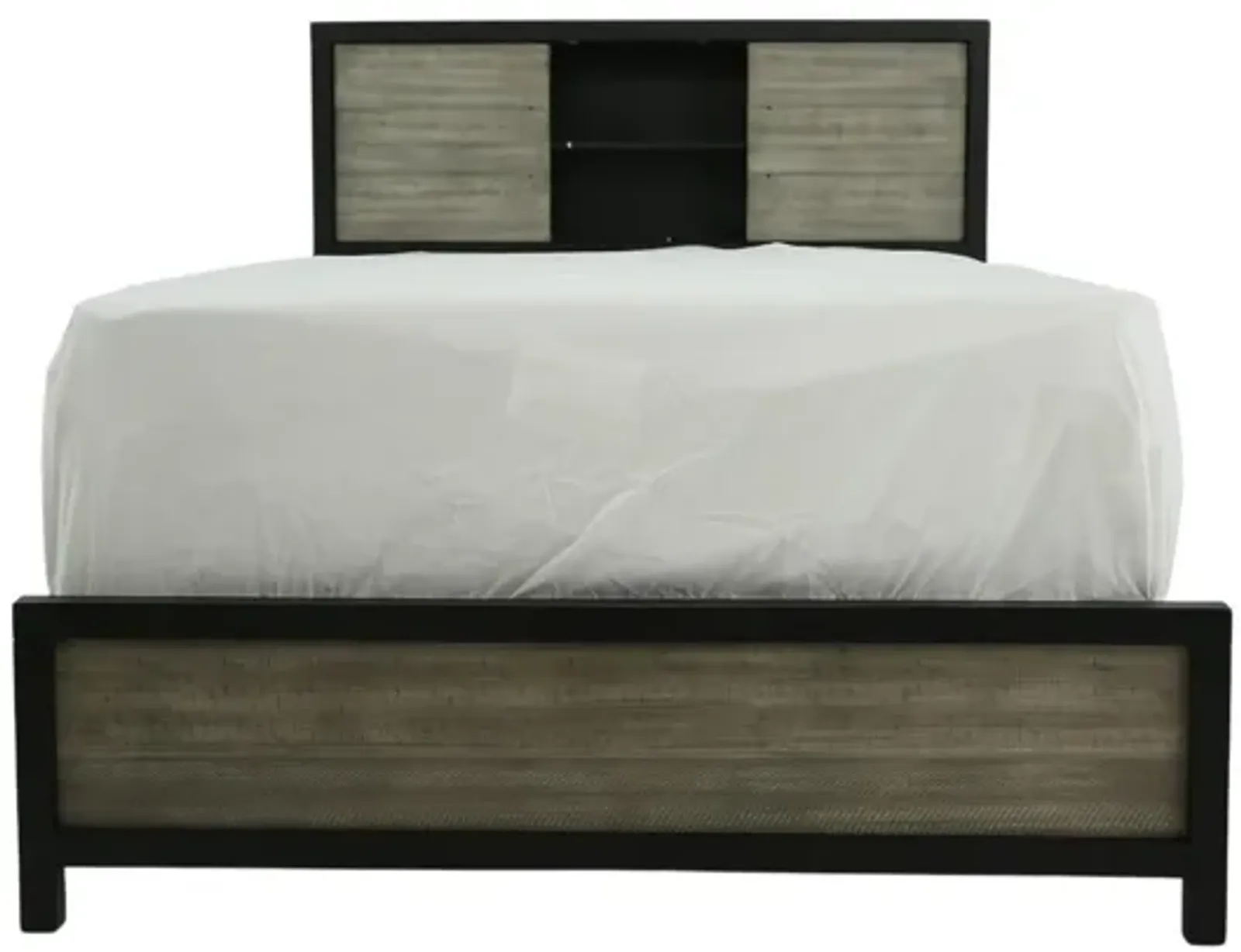 DAUGHTREY BLACK FULL BOOKCASE BED