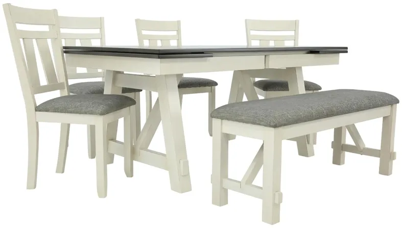 MARIBELLE 6 PIECE DINING TABLE SET