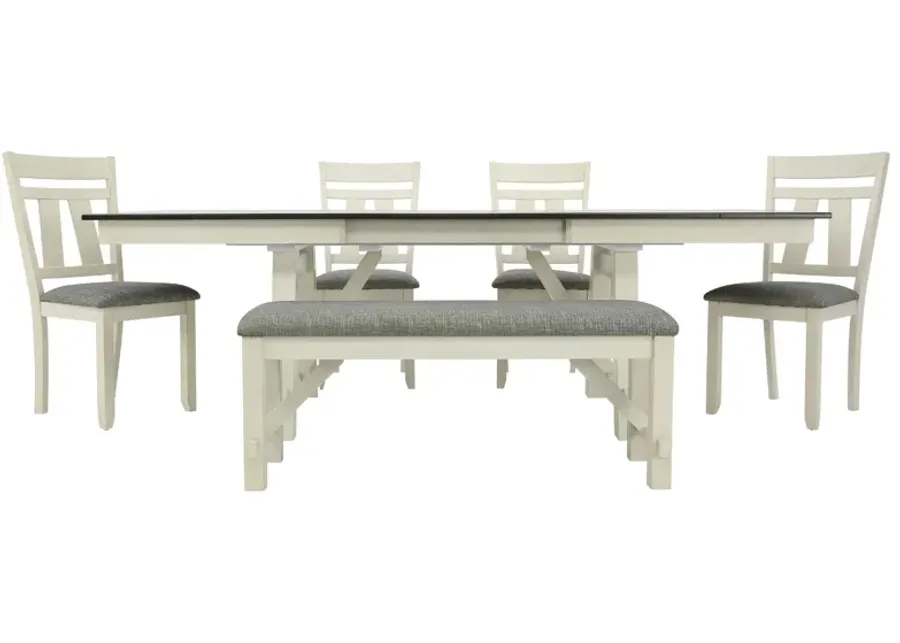 MARIBELLE 6 PIECE DINING TABLE SET