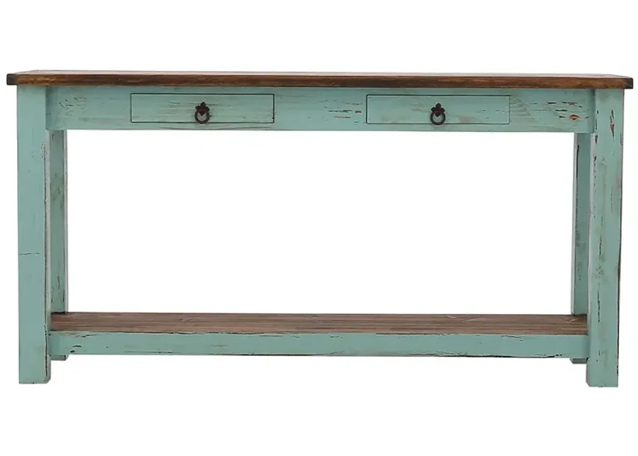 LAWMAN TURQUOISE SOFA TABLE