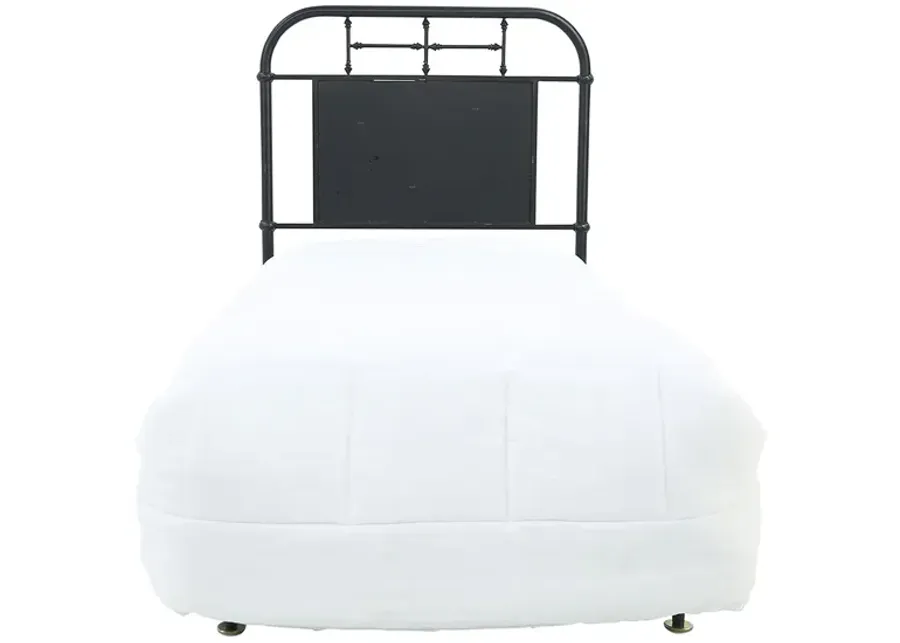 JOLENE VINTAGE BLACK TWIN HEADBOARD