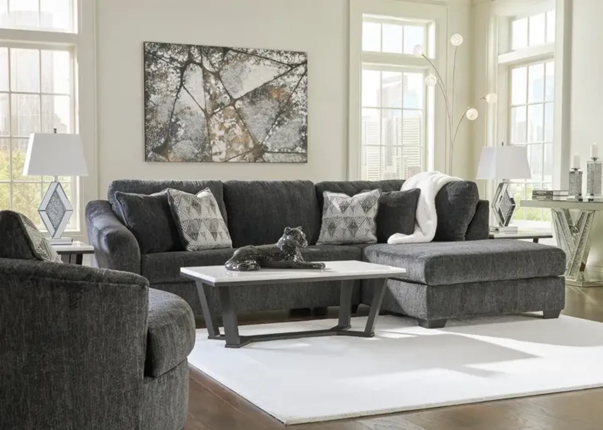 BIDDEFORD EBONY 2 PIECE SECTIONAL