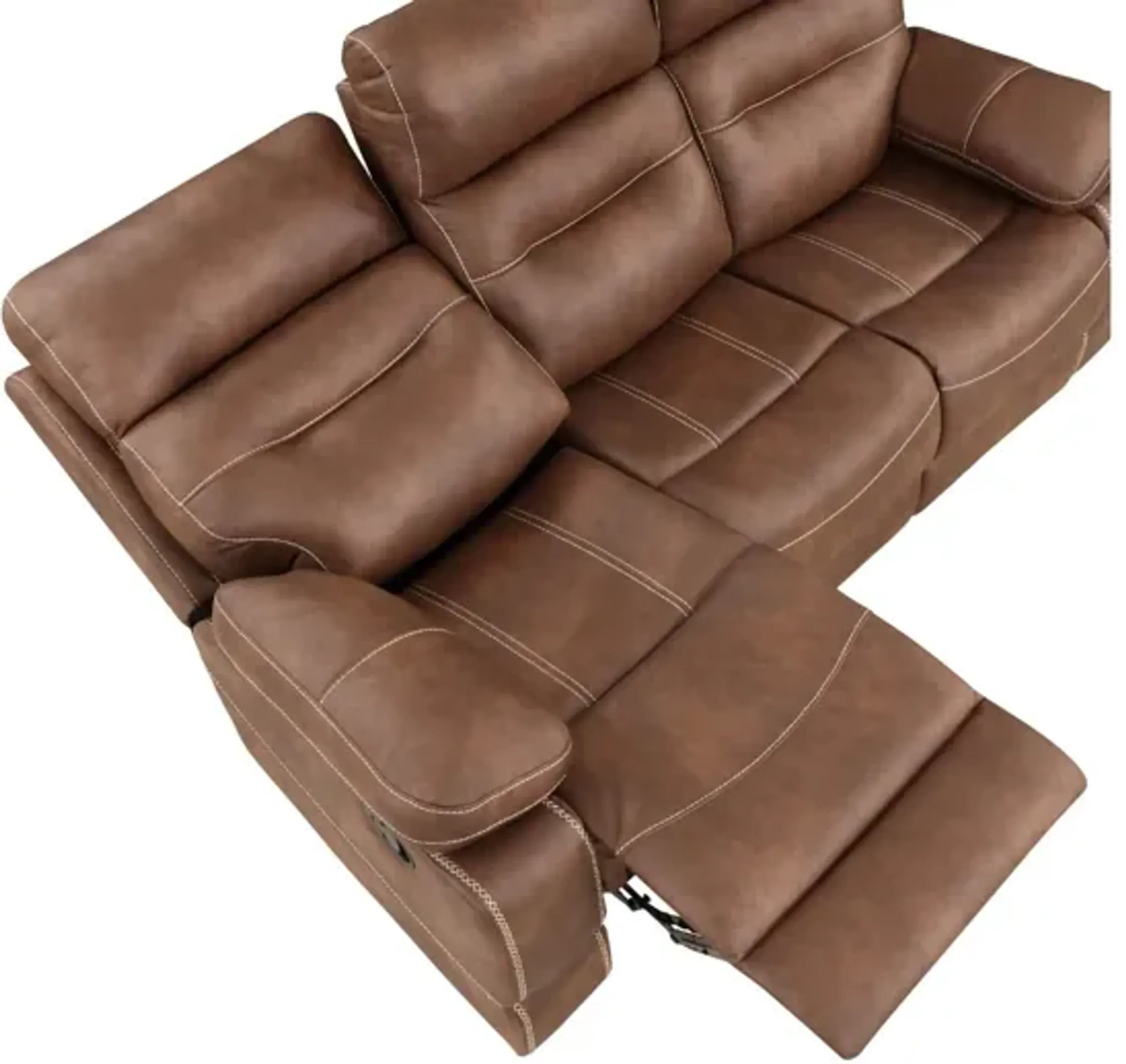 Rudger Chestnut Reclining Sofa Ivan Smith Furniture | Furniture.com