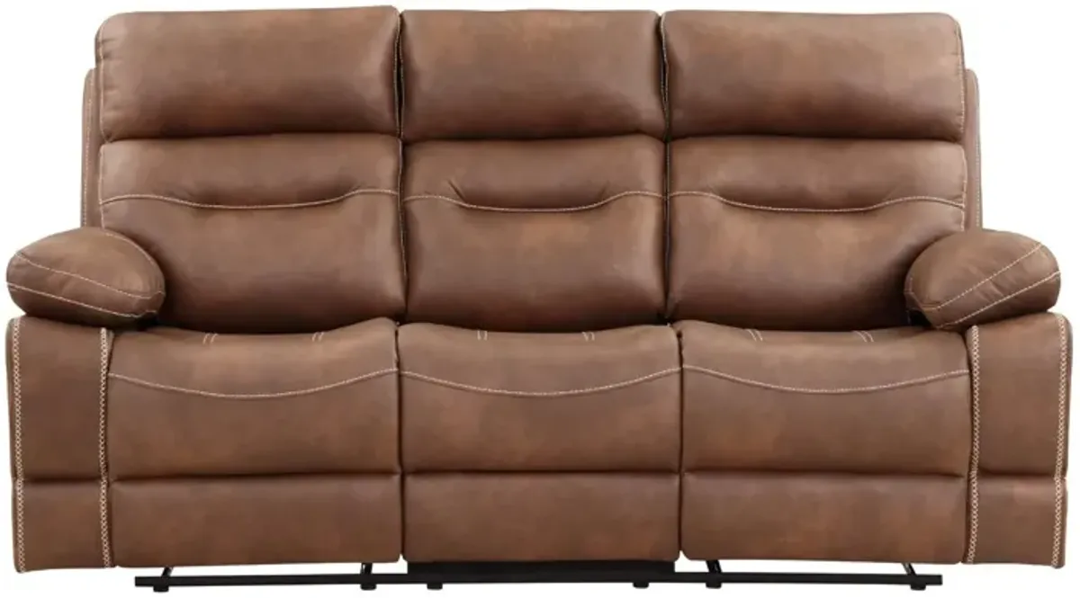 RUDGER CHESTNUT RECLINING SOFA