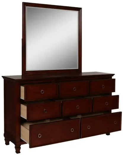 TAMARACK CHERRY DRESSER AND MIRROR