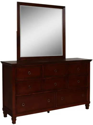 TAMARACK CHERRY DRESSER AND MIRROR