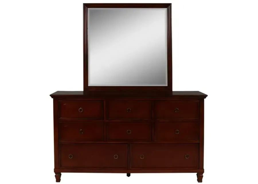 TAMARACK CHERRY DRESSER AND MIRROR