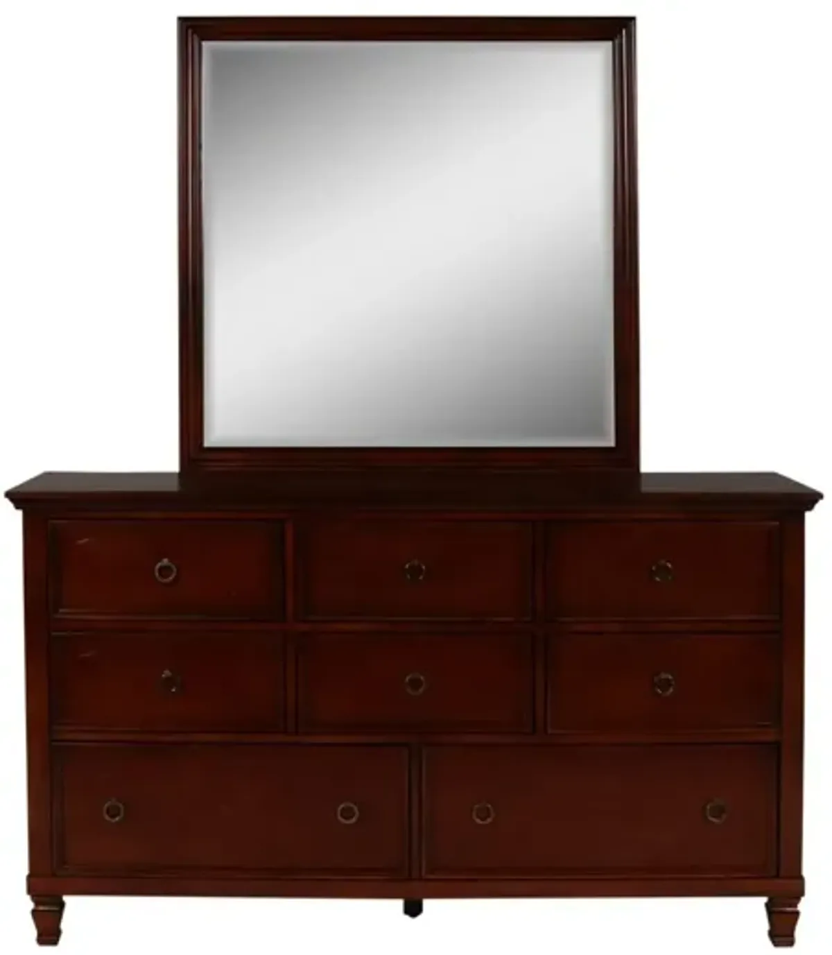 TAMARACK CHERRY DRESSER AND MIRROR