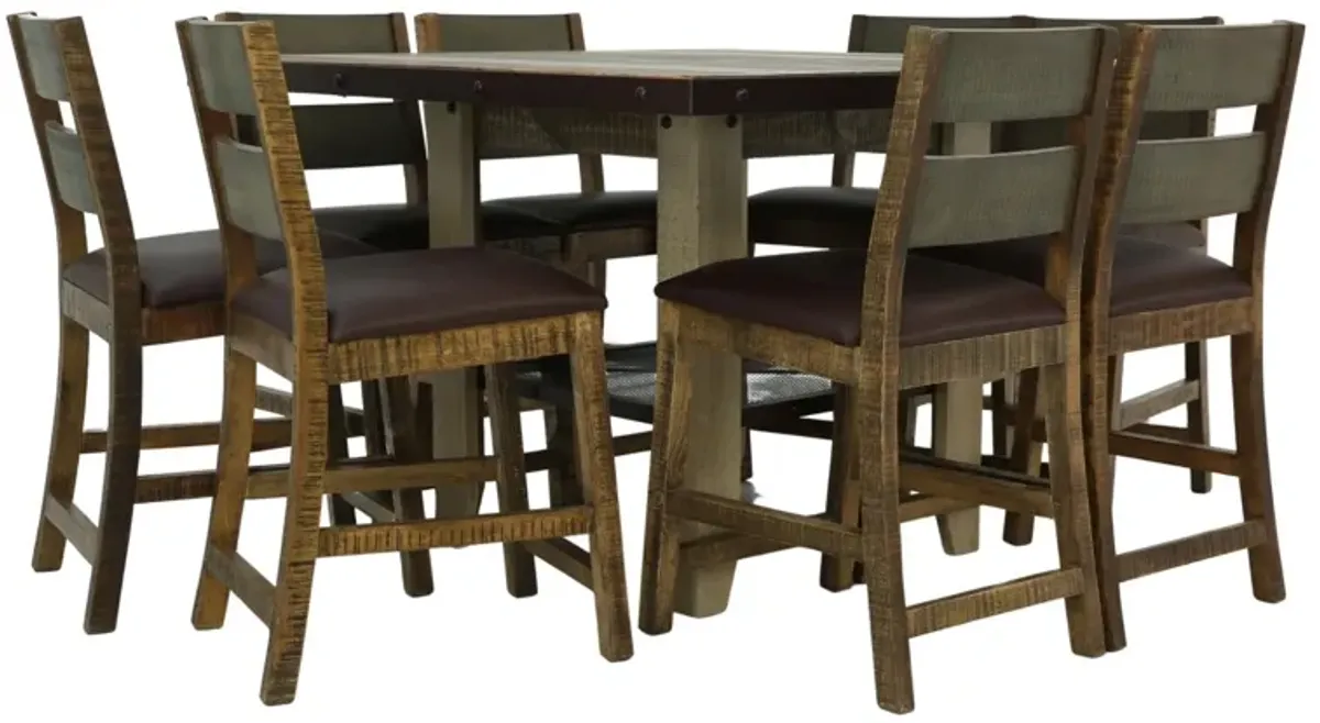 JEFFERSON 9 PIECE COUNTER HEIGHT DINING SET