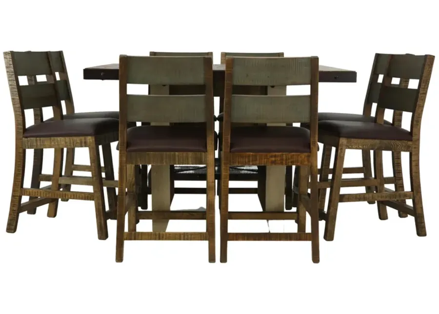 JEFFERSON 9 PIECE COUNTER HEIGHT DINING SET