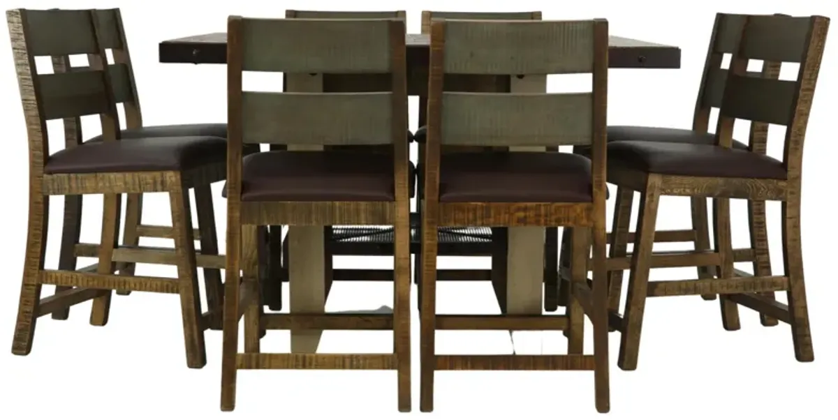 JEFFERSON 9 PIECE COUNTER HEIGHT DINING SET