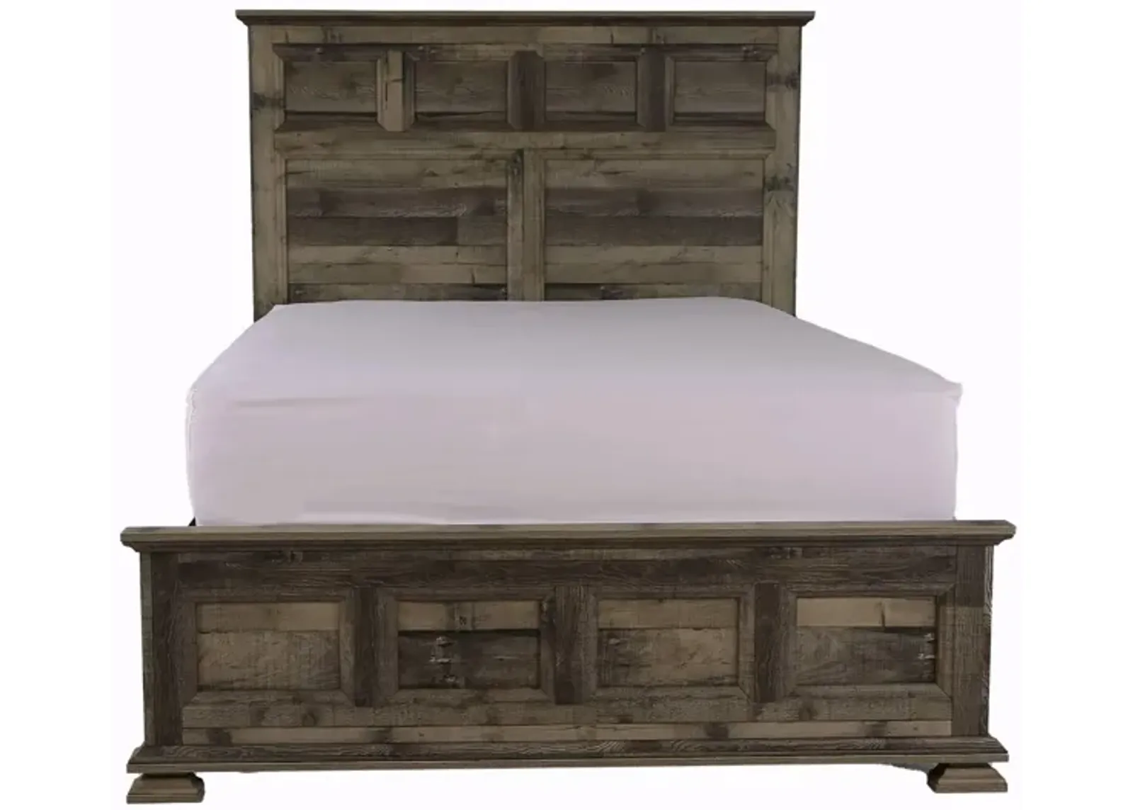 MOSSBERG RUSTIC GREY QUEEN BED