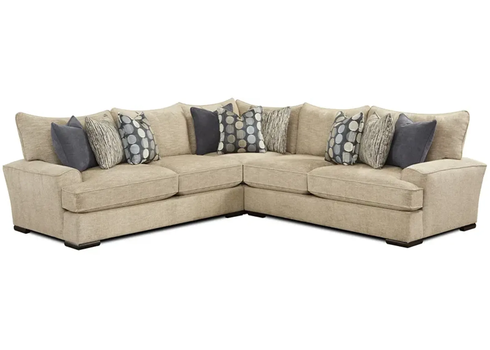 SKYLAR LINEN 3 PIECE SECTIONAL