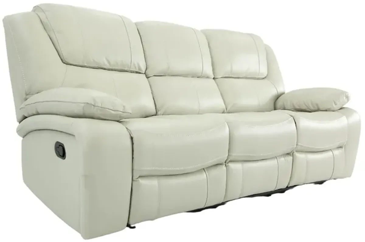 EASTON STONE LEATHER RECLINING SOFA