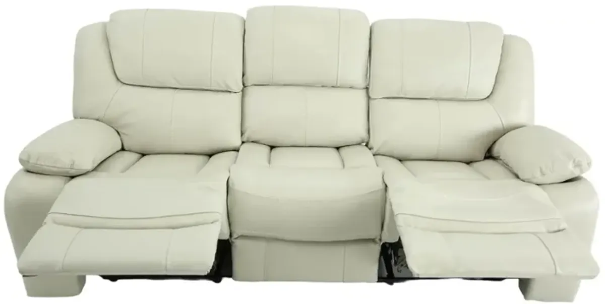 EASTON STONE LEATHER RECLINING SOFA