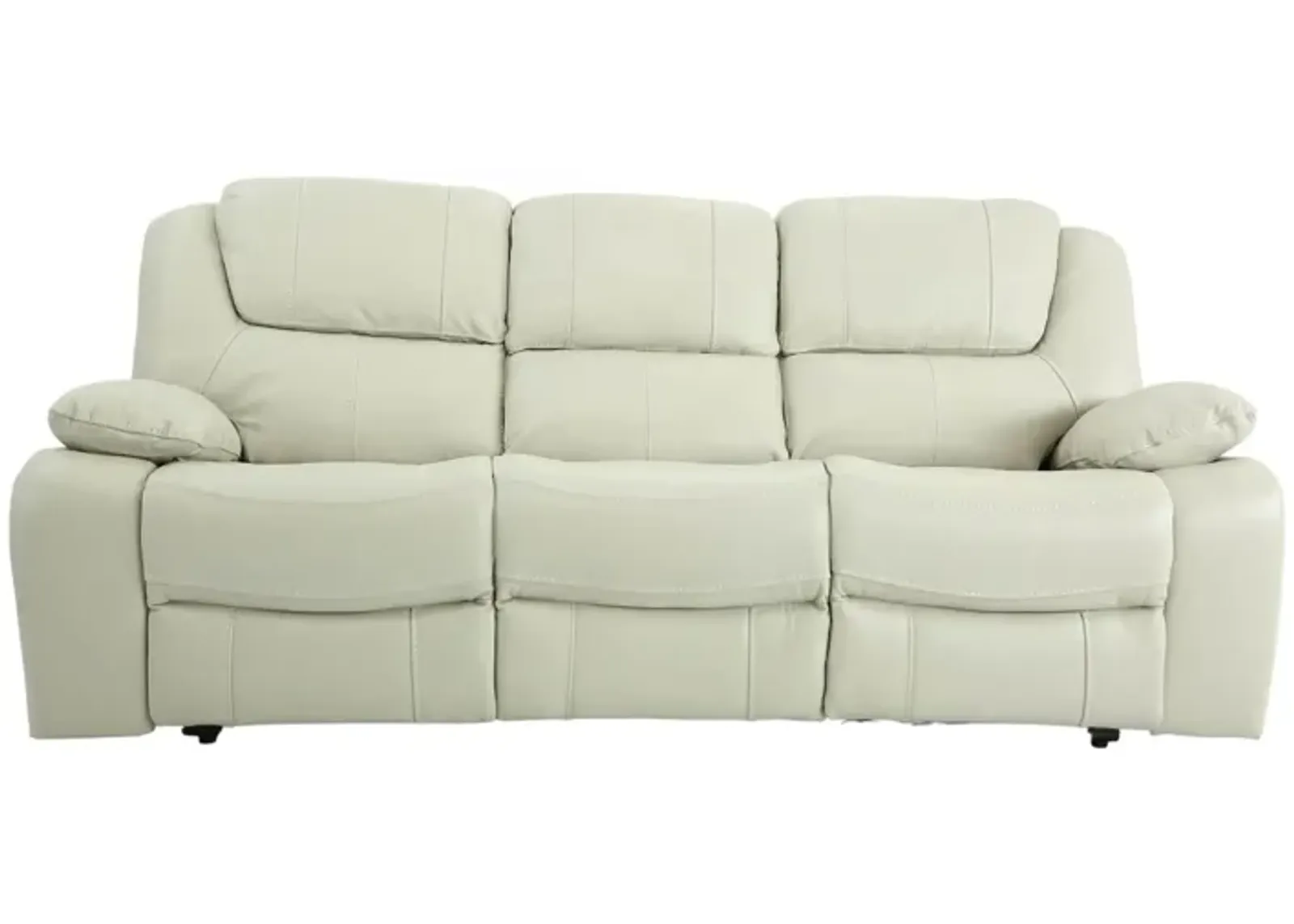 EASTON STONE LEATHER RECLINING SOFA