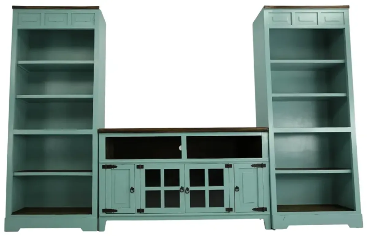 LAWMAN TURQUOISE 60" 3 PIECE WALL UNIT