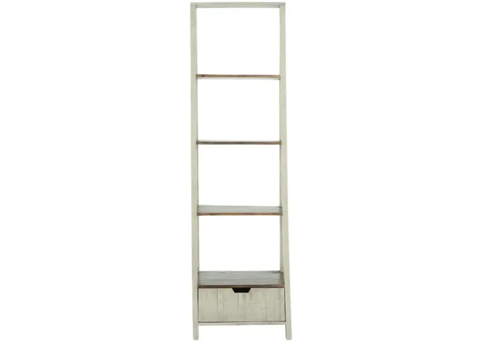 EAVIE GRAY/TOBACCO STAIR BOOKCASE