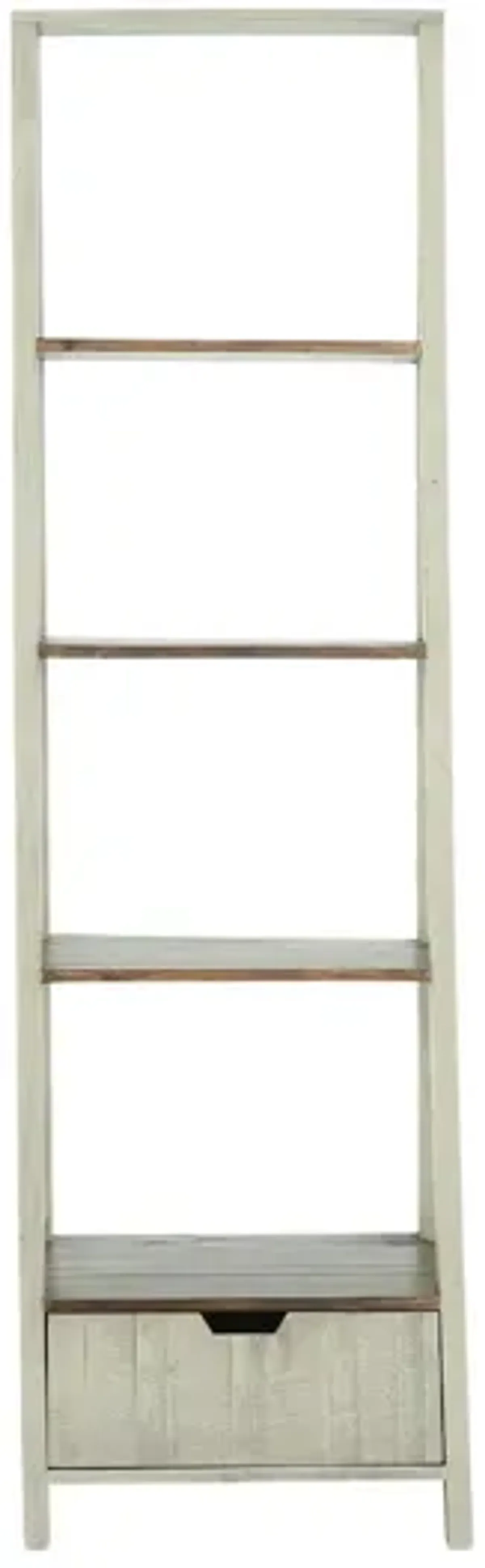 EAVIE GRAY/TOBACCO STAIR BOOKCASE