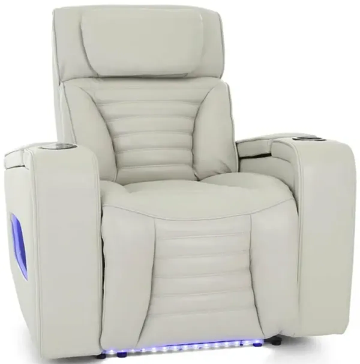 CALLIX FOG LEATHER P2 POWER RECLINER WITH LIGHTS