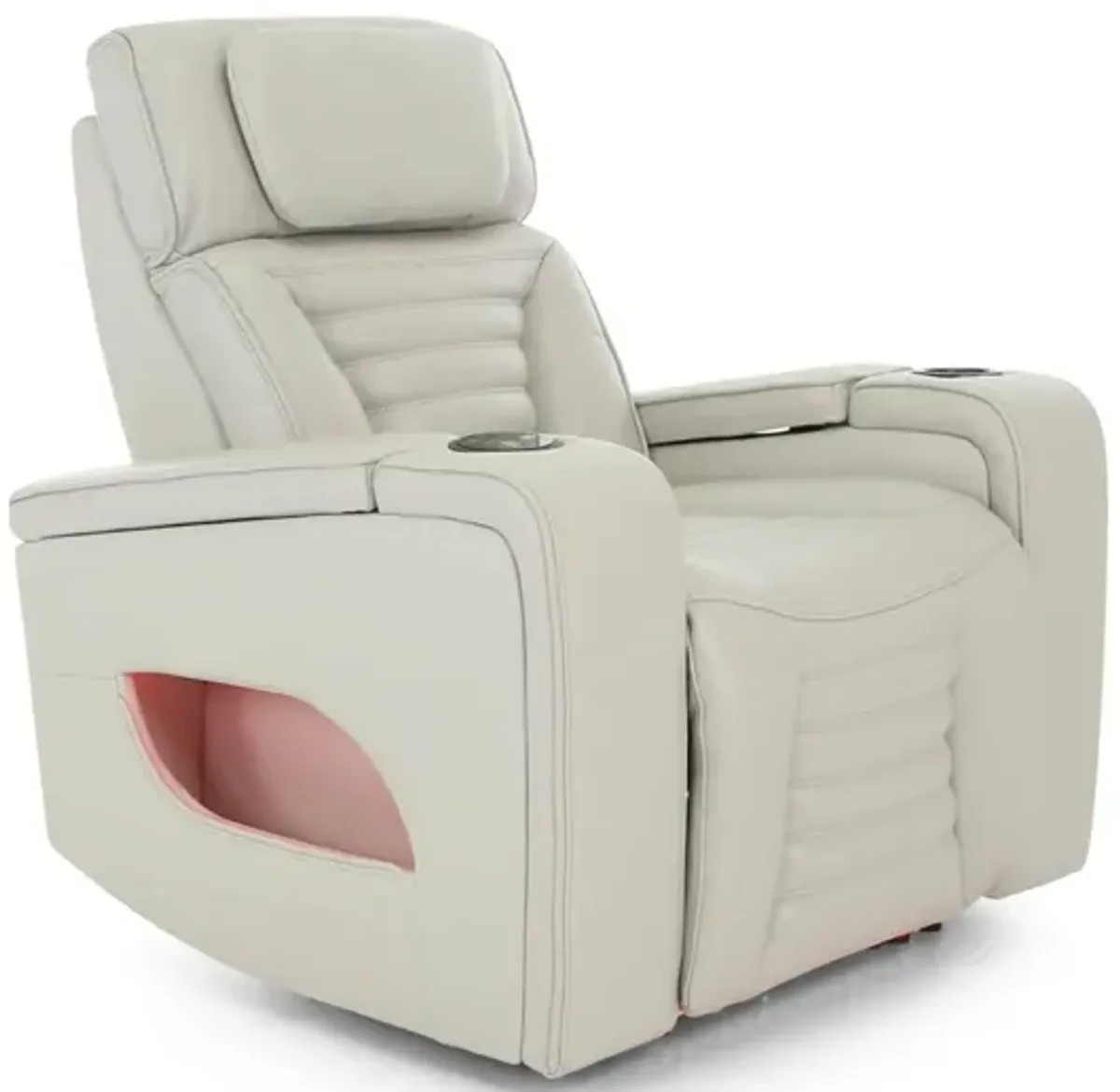 CALLIX FOG LEATHER P2 POWER RECLINER WITH LIGHTS