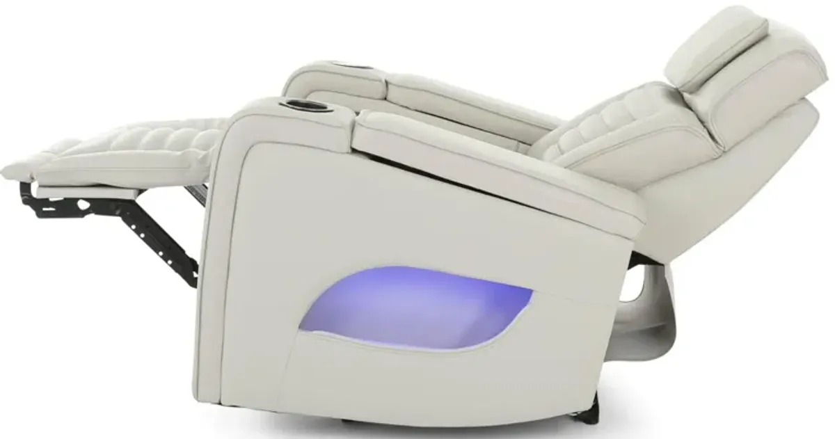 CALLIX FOG LEATHER P2 POWER RECLINER WITH LIGHTS