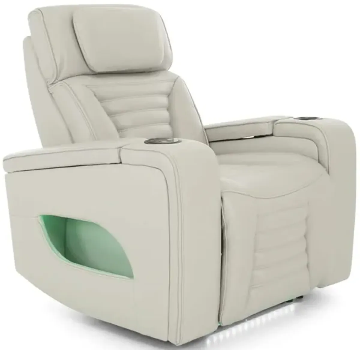 CALLIX FOG LEATHER P2 POWER RECLINER WITH LIGHTS