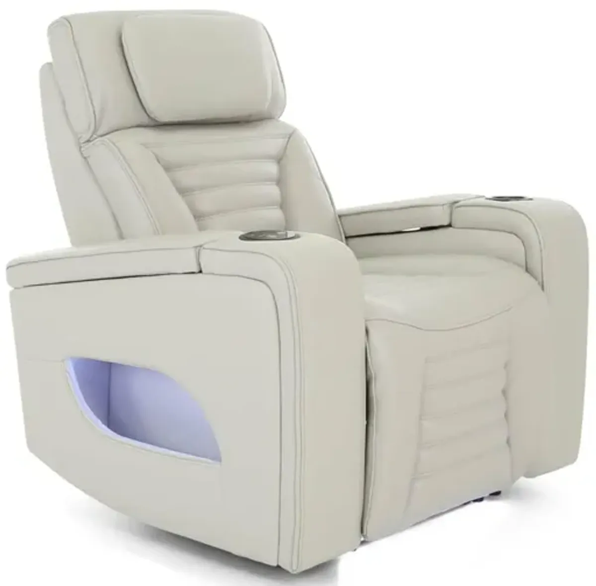 CALLIX FOG LEATHER P2 POWER RECLINER WITH LIGHTS