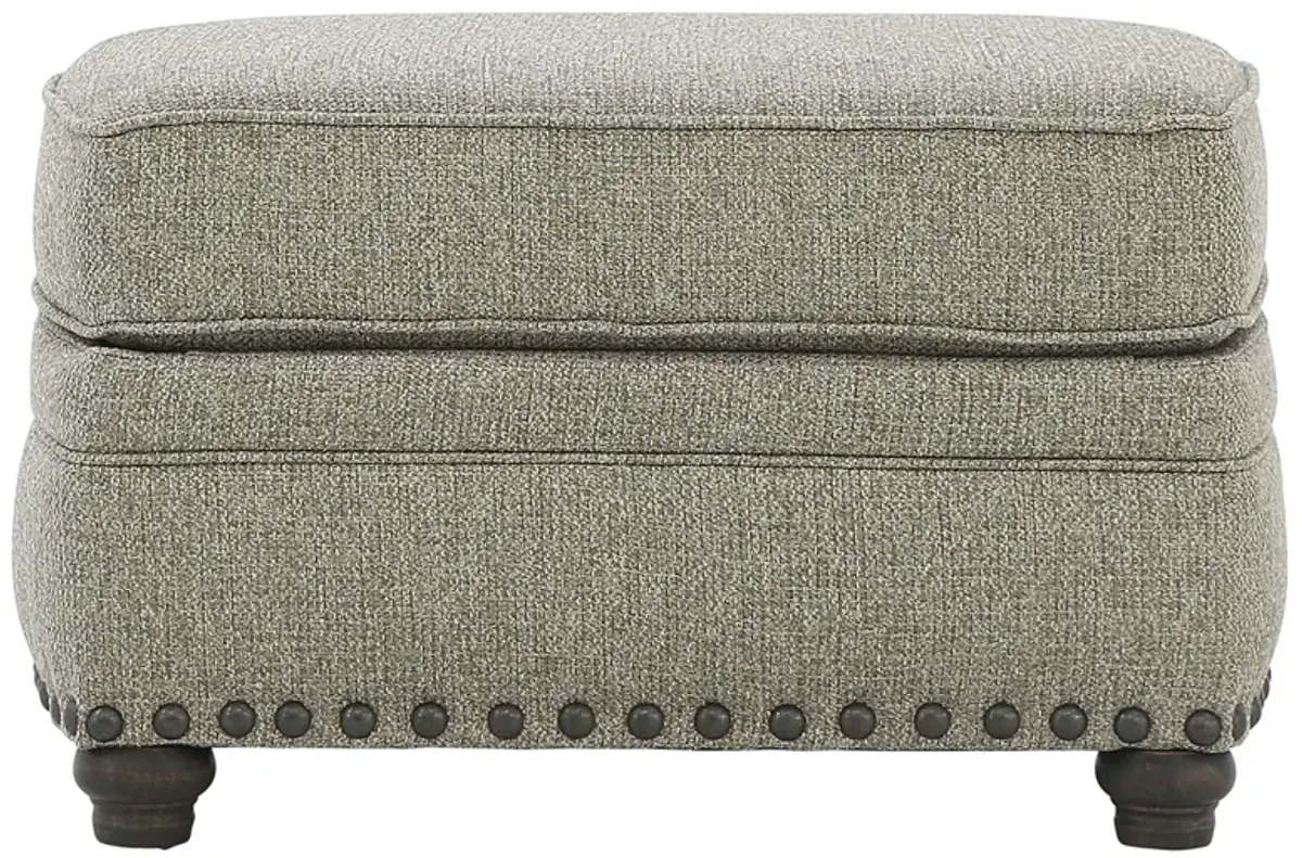 MALIBU PEWTER OTTOMAN