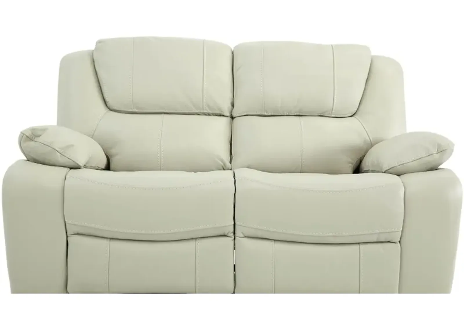 EASTON STONE LEATHER RECLINING LOVESEAT