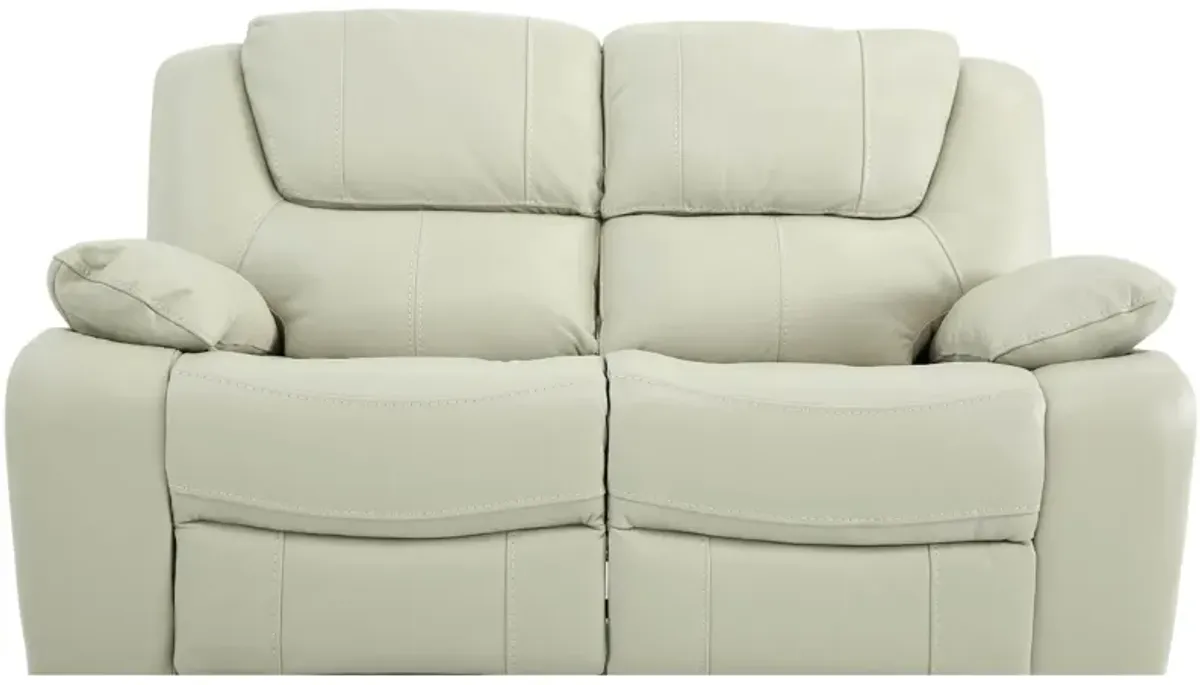 EASTON STONE LEATHER RECLINING LOVESEAT