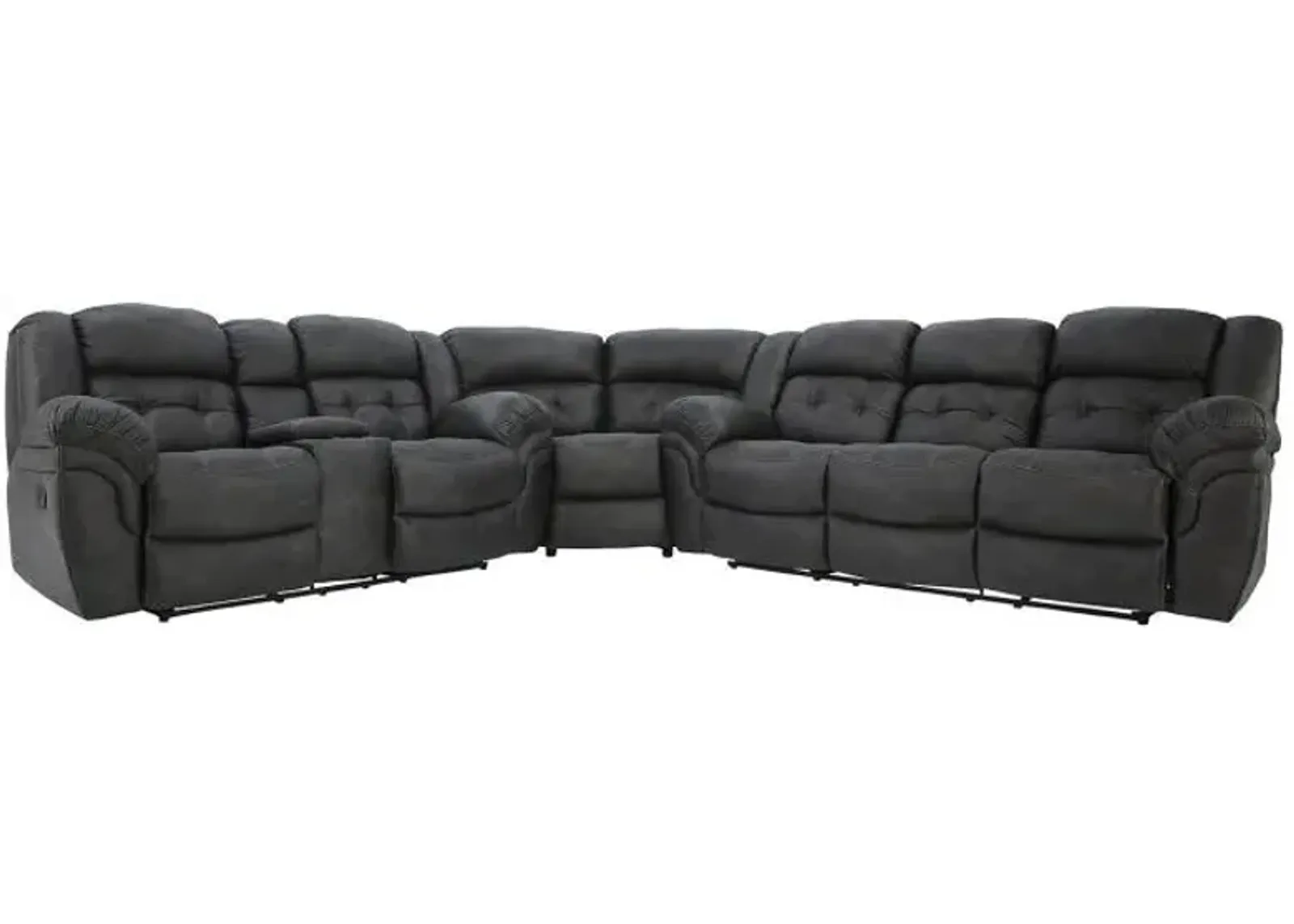 HAYGEN CHARCOAL 3 PIECE SECTIONAL