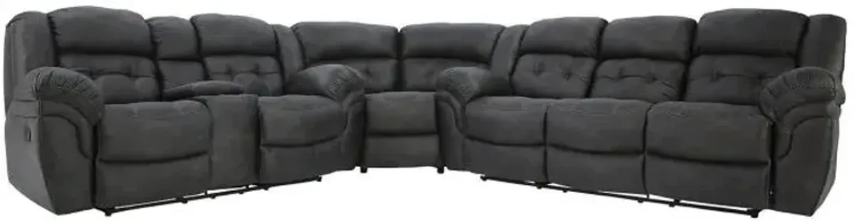 HAYGEN CHARCOAL 3 PIECE SECTIONAL