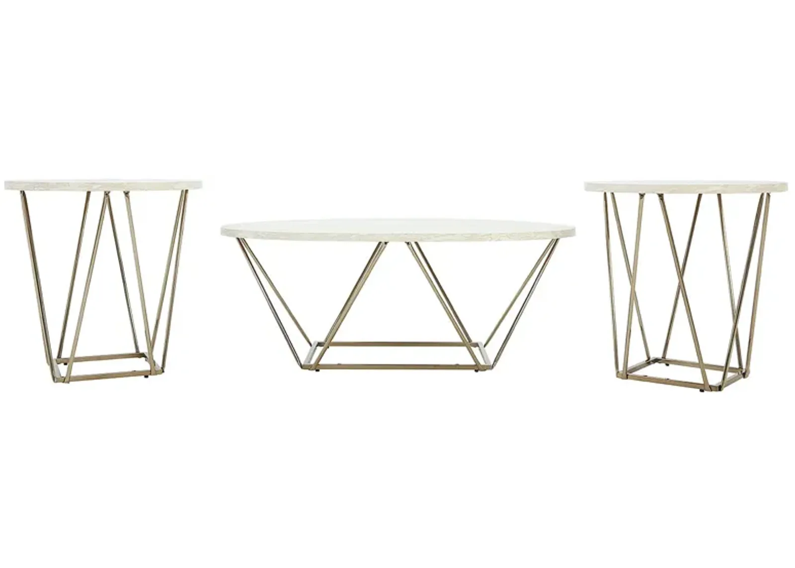 TARICA 3 PIECE OCCASIONAL TABLE SET