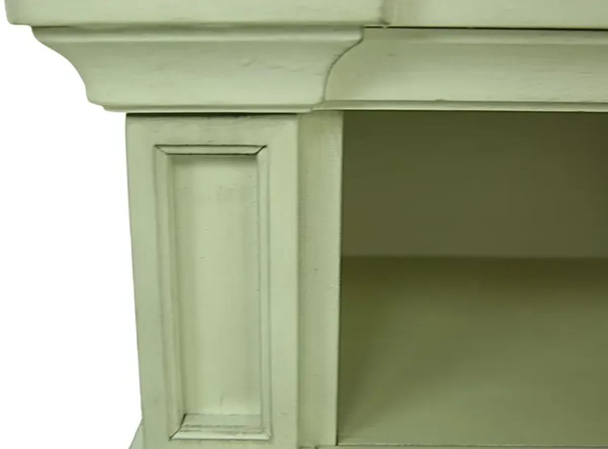 CRAWFORD WHITE FIREPLACE WITH INSERT