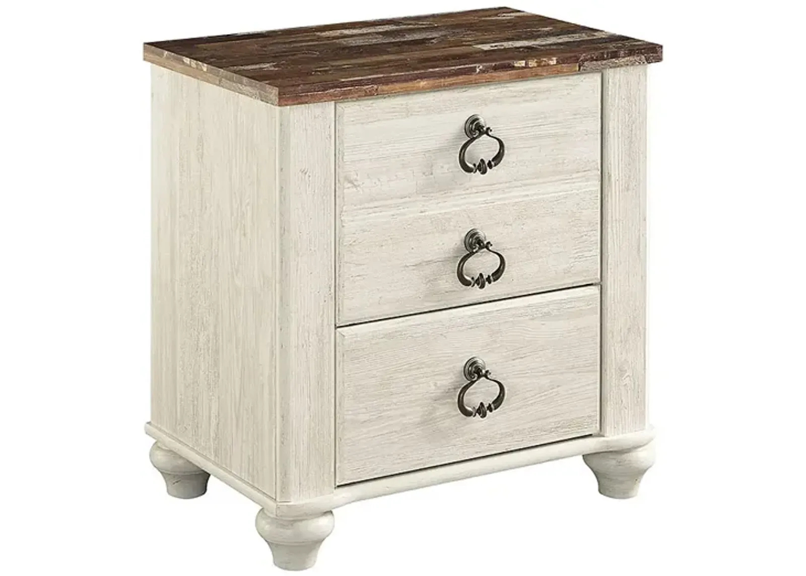 WILLOWTON TWO DRAWER NIGHT STAND