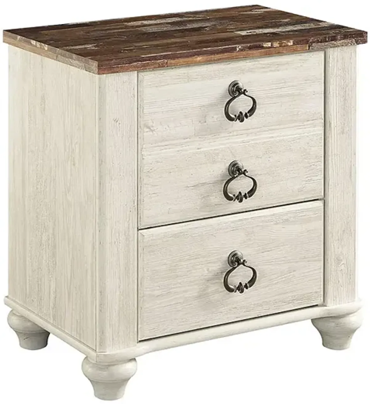 WILLOWTON TWO DRAWER NIGHT STAND