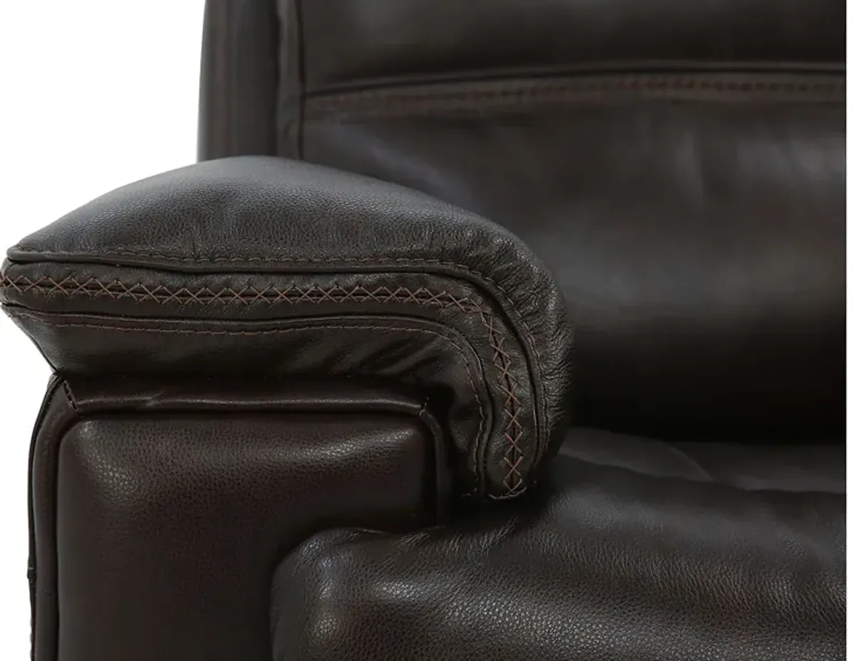 FENWICK POWER DARK BROWN RECLINER P2