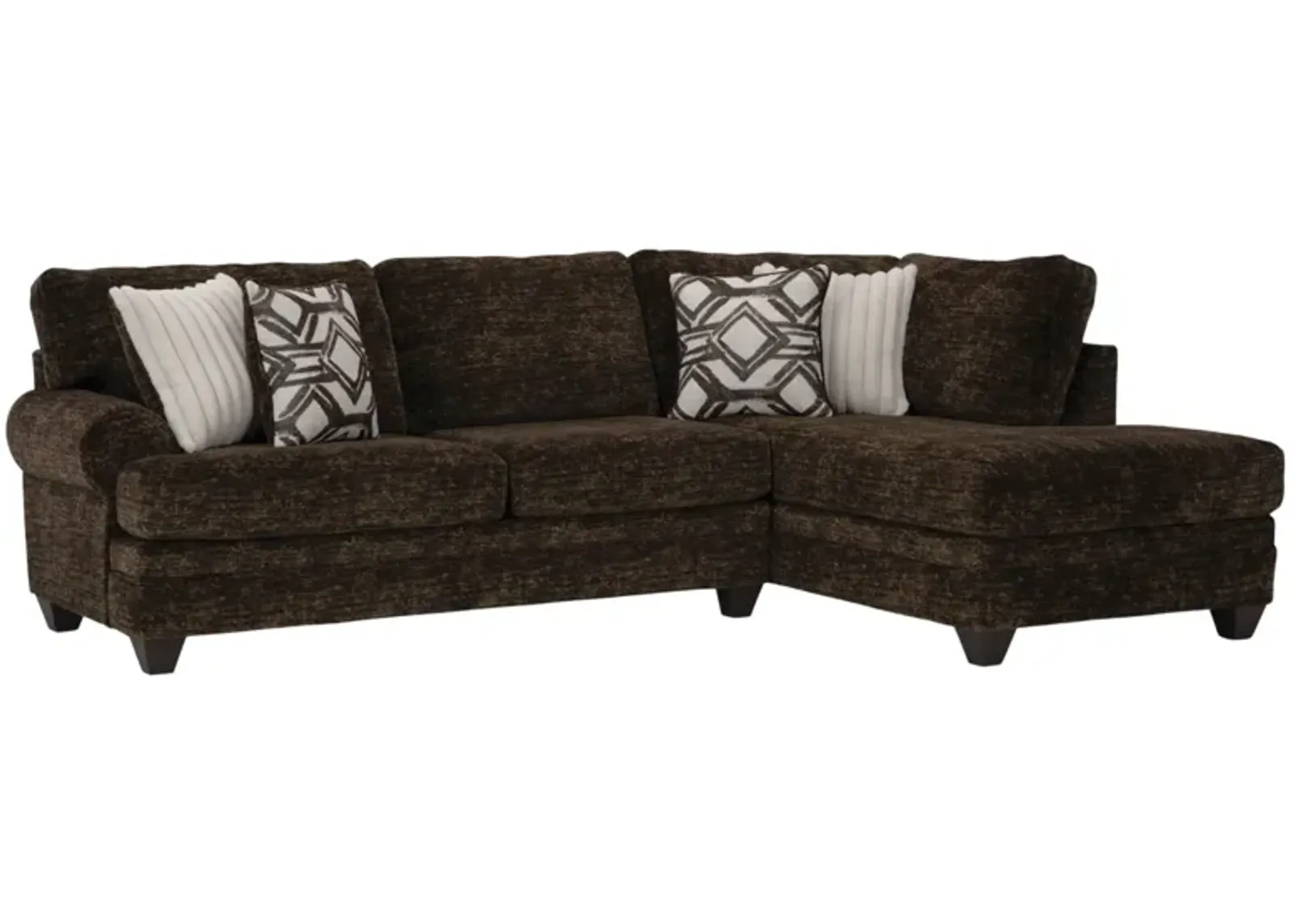 GALACTIC CHOCOLATE 2 PIECE SECTIONAL