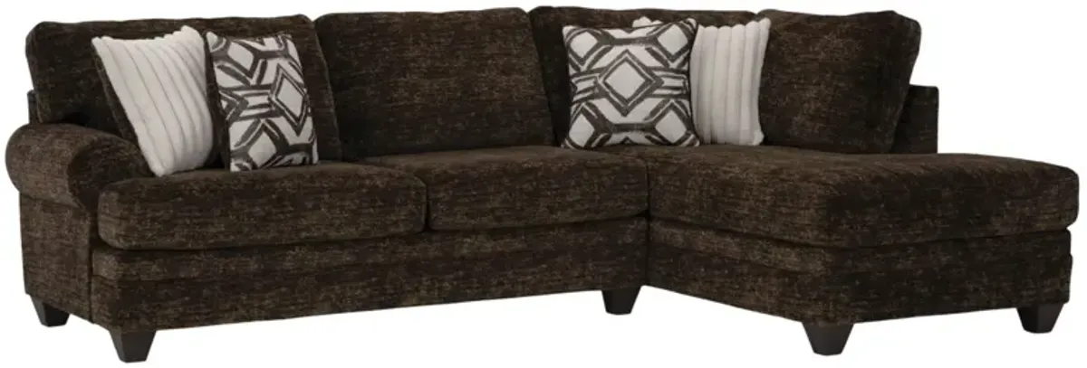 GALACTIC CHOCOLATE 2 PIECE SECTIONAL