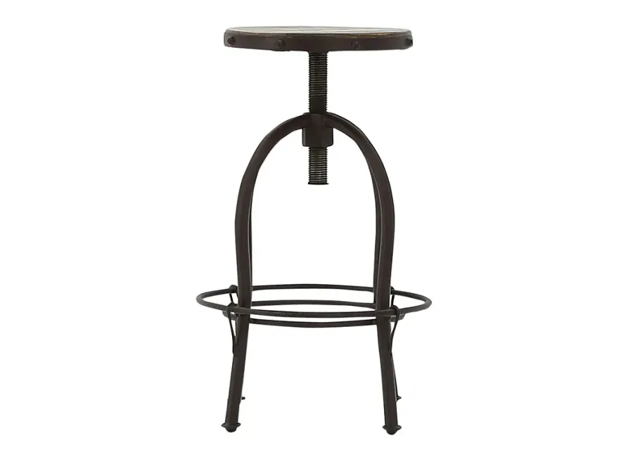 ANTIQUE MULTICOLOR BARSTOOL