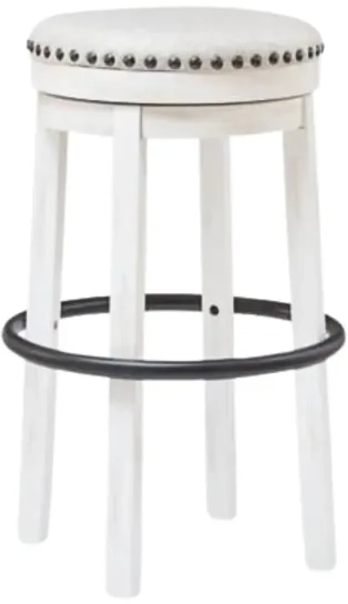 VALEBECK 30" WHITE SWIVEL STOOL