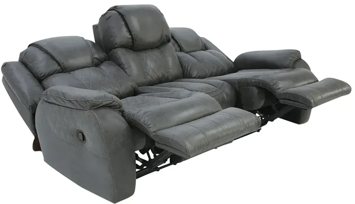 CASON STEEL RECLINING SOFA