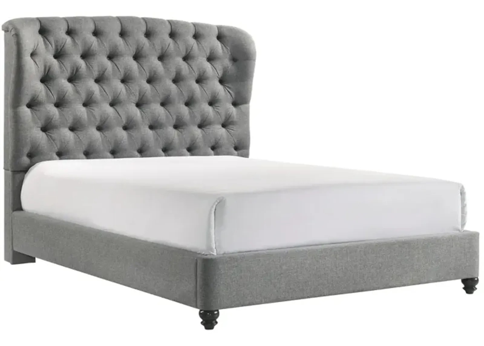 LINDA GREY QUEEN BED