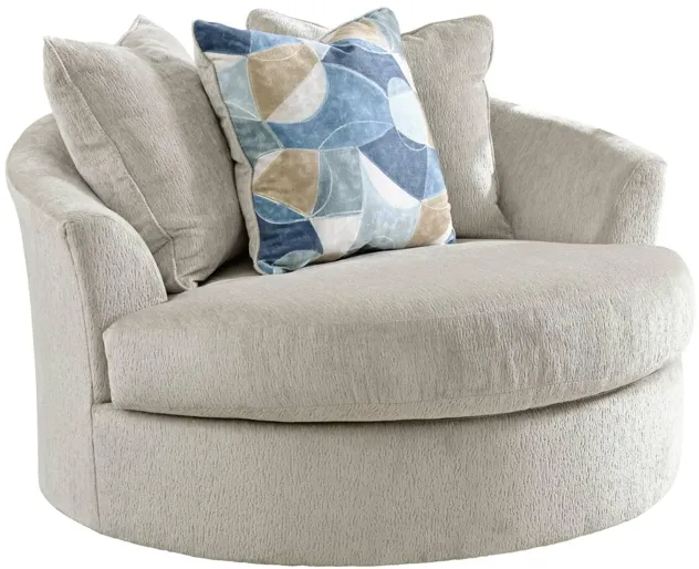 MAXON PLACE STONE OVERSIZED SWIVEL CHAIR